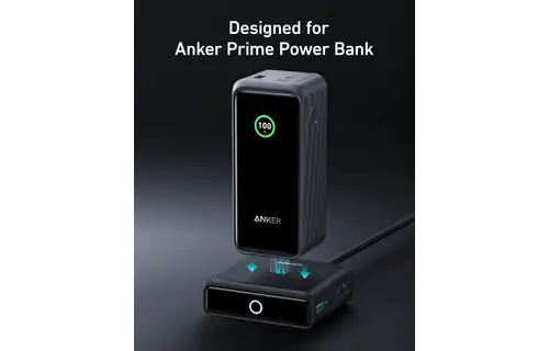 Anker Multi Device Fast Charging Desktop Charger 3 Ports 100W Charging Base For Anker Prime Power Bank - Black