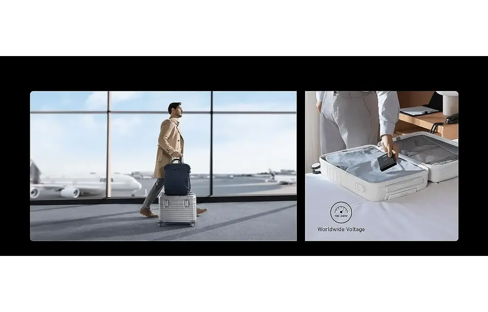 Anker Multi Device Fast Charging Desktop Charger 3 Ports 100W Charging Base For Anker Prime Power Bank - Black