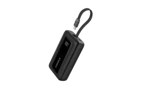 Anker Zolo Fast Charging Power Bank Built in USB-C Cable 10,000mAh- Black