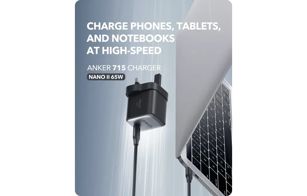 Anker Nano II GaN Faster Charger USB-C 65W  - Black