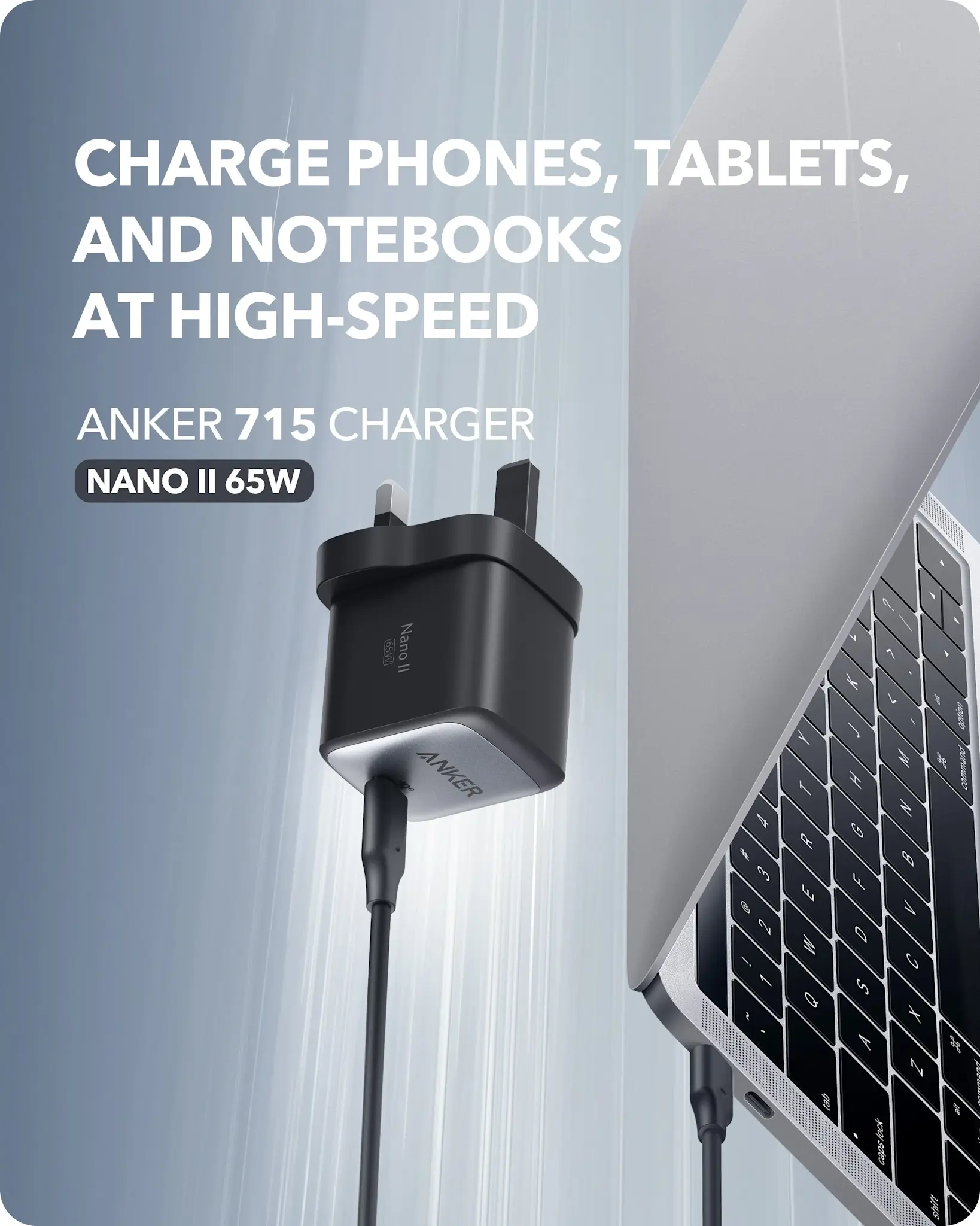 Anker Nano II GaN Faster Charger USB-C 65W  - Black