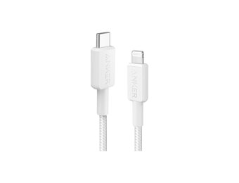 Anker USB-C to Lightning Cable Durable Braided 3ft/0.9m - White