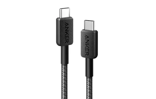 Anker Durable Braided Nylon USB-C Cable 60W 3ft/0.9m - Black