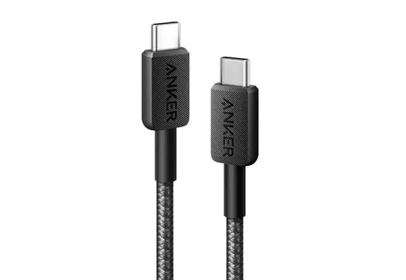 Anker Durable Braided Nylon USB-C Cable 60W 3ft/0.9m - Black