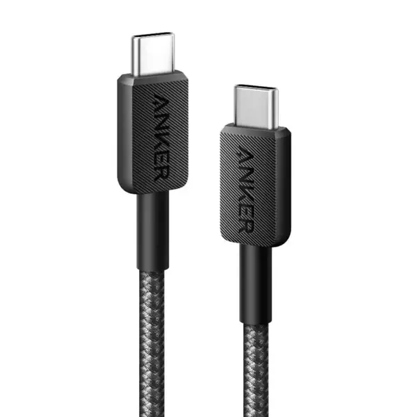 Anker Durable Braided Nylon USB-C Cable 60W 3ft/0.9m - Black