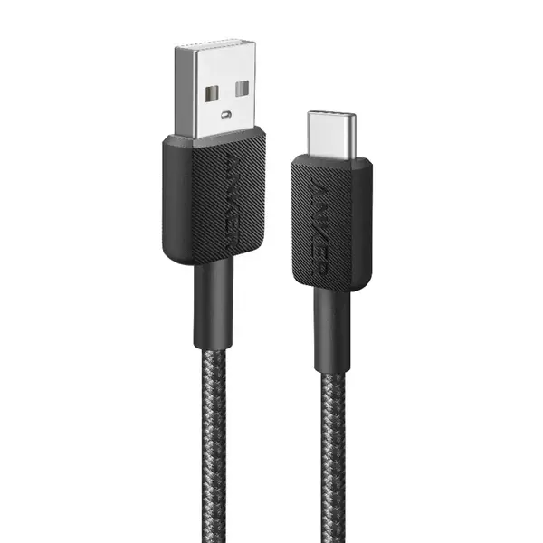Anker Durable Braided Nylon USB-A To USB-C Cable 3ft/0.9m - Black