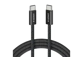 Anker Zolo Dirt-Resistant Braided Fast Charging USB-C Cable 240W, 3.3Ft/1m - Black