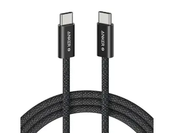 Anker Zolo Dirt-Resistant Braided Fast Charging USB-C Cable 240W, 3.3Ft/1m - Black