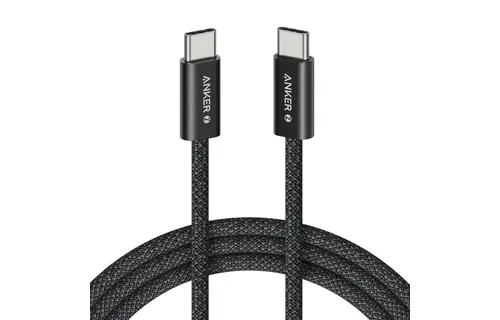 Anker Zolo Dirt-Resistant Braided Fast Charging USB-C Cable 240W, 3.3Ft/1m - Black