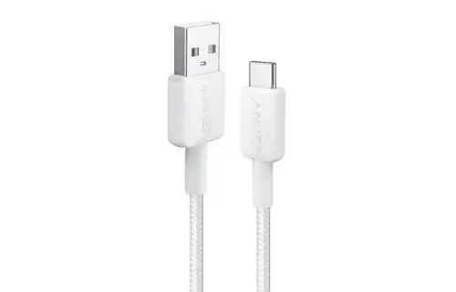 Anker Durable Braided Nylon USB-A To USB-C Cable 3ft/0.9m  - White