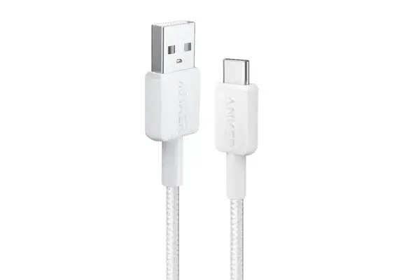 Anker Durable Braided Nylon USB-A To USB-C Cable 3ft/0.9m  - White