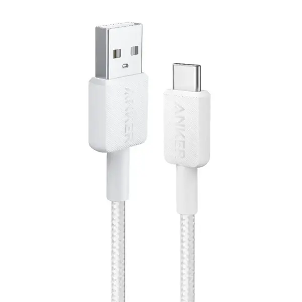 Anker Durable Braided Nylon USB-A To USB-C Cable 3ft/0.9m  - White