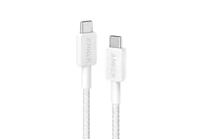 Anker Durable Braided Nylon USB-C Cable 60W 3ft/0.9m - White