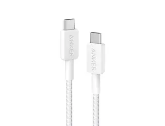 Anker Durable Braided Nylon USB-C Cable 60W 3ft/0.9m  - White