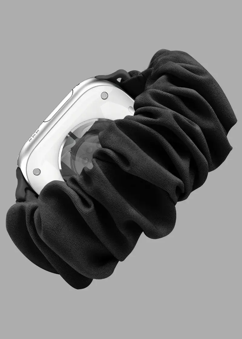 Avana Scrunchie Strap for Apple Watch 38/40/41/42mm - Black