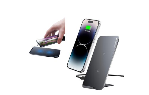 Baseus Multifunctional Wireless Charging Pad With Desktop Stand - Black
