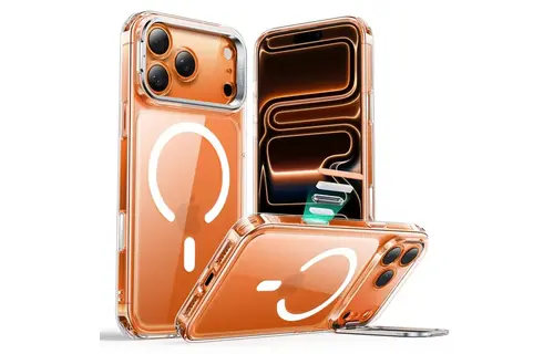 ESR Classic Hybrid MagSafe Case Camera Control, Stash Stand For iPhone 17 Pro Max - Clear