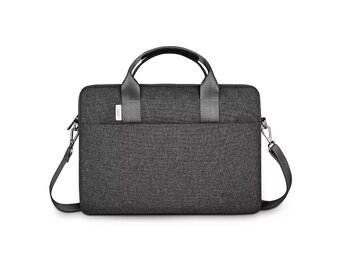 WiWU Minimalist Water-Resistant with Shoulder Strap Bag for Laptop and MacBook 13"/14" - Gray