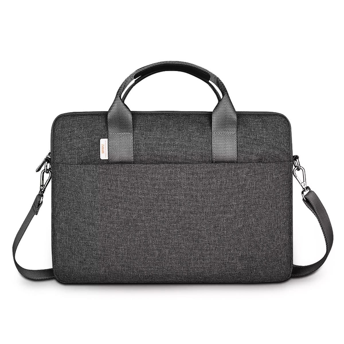 WiWU Minimalist Water-Resistant with Shoulder Strap Bag for Laptop and MacBook 13"/14" - Gray