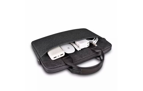 WiWU Minimalist Water-Resistant with Shoulder Strap Bag for Laptop and MacBook 13"/14" - Gray