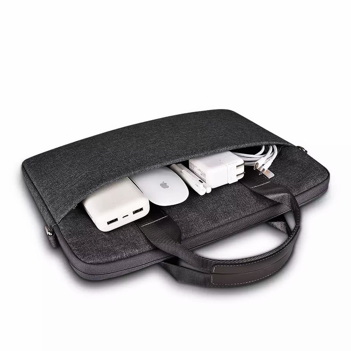 WiWU Minimalist Water-Resistant with Shoulder Strap Bag for Laptop and MacBook 13"/14" - Gray