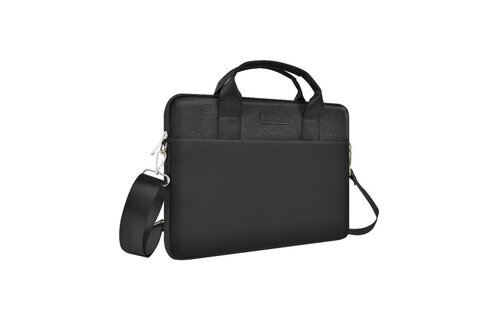 WiWU Minimalist Water-Resistant with Shoulder Strap Carry Bag for Laptop and MacBook 15"/16" - Black