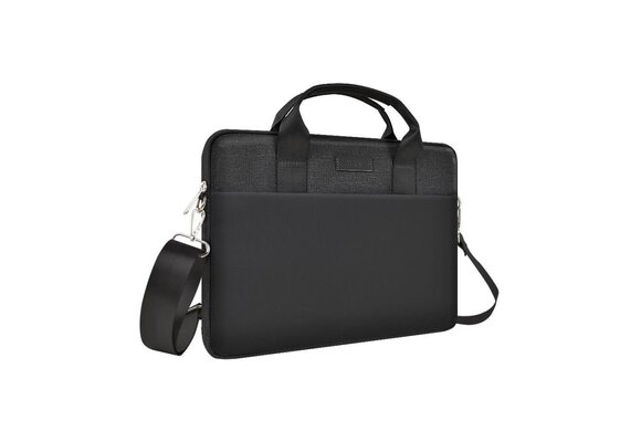 WiWU Minimalist Water-Resistant with Shoulder Strap Carry Bag for Laptop and MacBook 15"/16" - Black