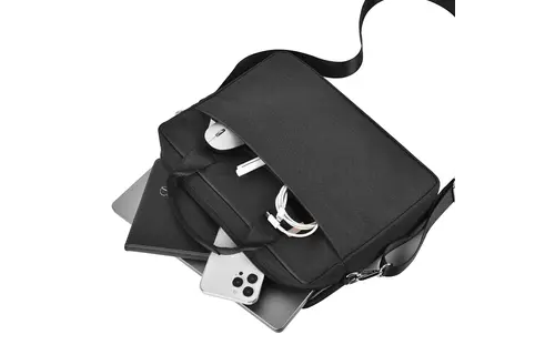 WiWU Minimalist Water-Resistant with Shoulder Strap Carry Bag for Laptop and MacBook 15"/16" - Black
