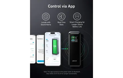 Anker Prime Multi Device Fast Charging Power Bank 3-Port 27,650mAh 250W - Black