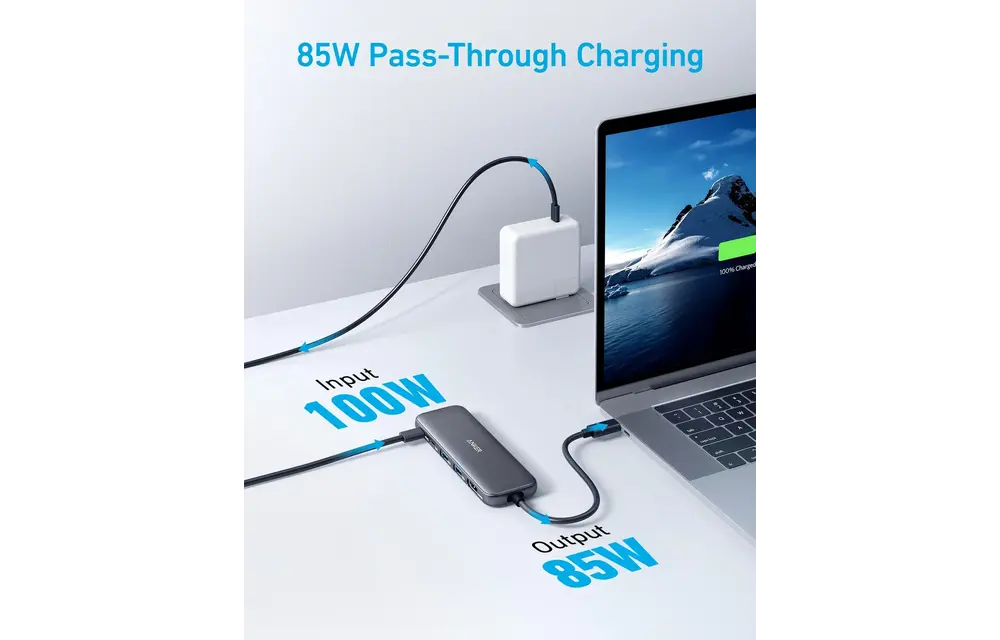 Anker 5-in-1 USB-C Hub 4K HDMI 100W  - Black