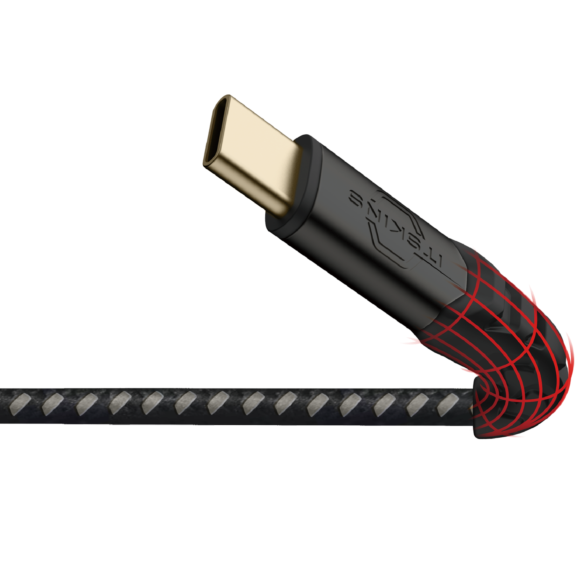 ITSKINS Supreme 140W Cable USB-C to USB-C With Cable Organizer 2m - Black