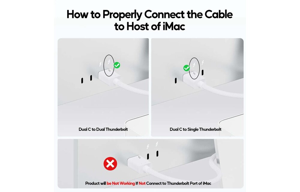PULWTOP USB-C Hub 11-in-1 Docking Station For Apple iMac 24" M1/M3/M4 Ethernet Port 4K HDMI Support M.2 SSD - Blue