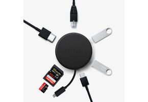 Satechi OntheGo 7-in-1 Multiport Adapter PD 100W - Space Black