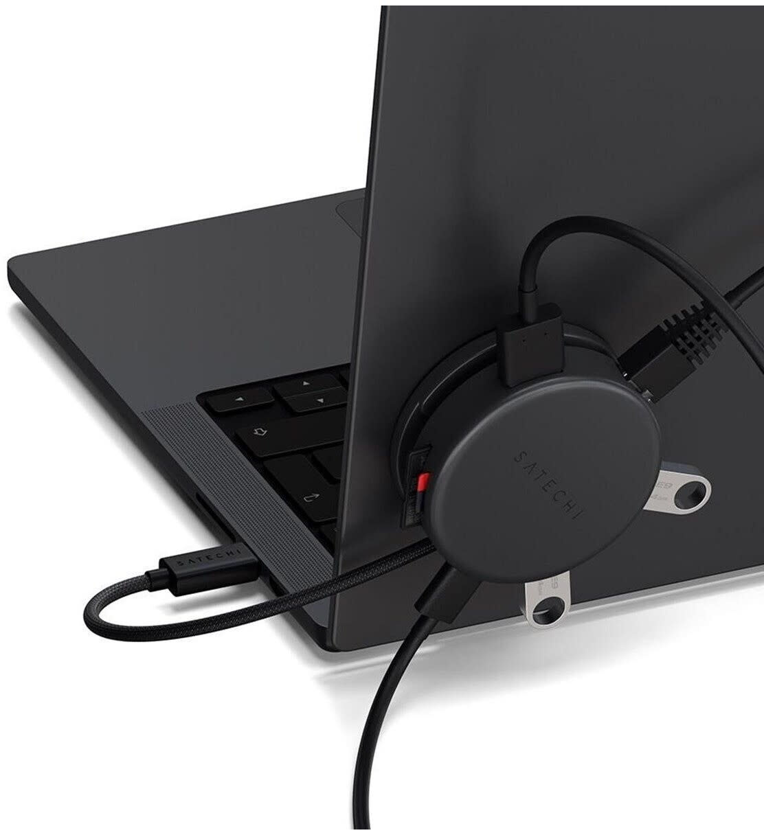 Satechi OntheGo 7-in-1 Multiport Adapter PD 100W - Space Black