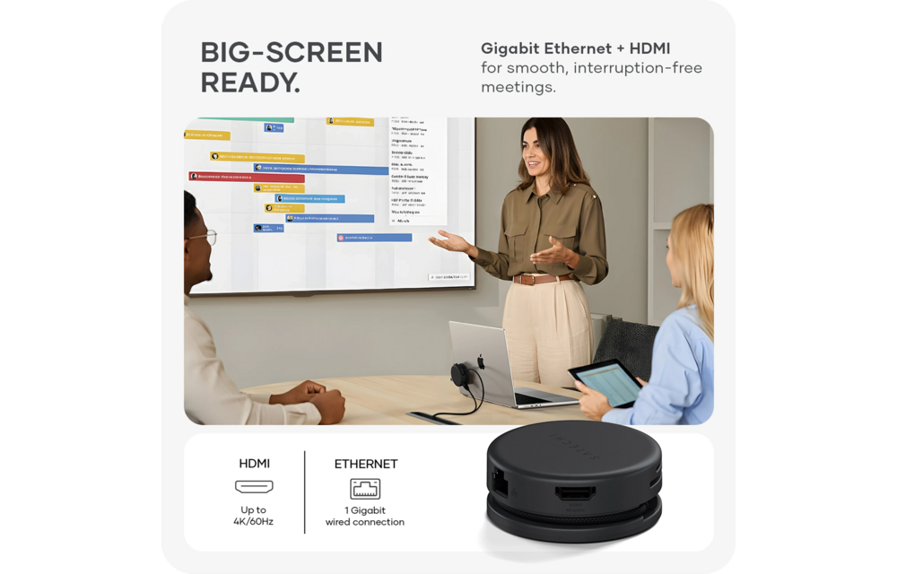 Satechi OntheGo 7-in-1 Multiport Adapter PD 100W - Space Black