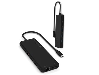 Satechi 13-in-1 USB-C Triple Display 4K HDMI Multiport Adapter PD 100W - Black