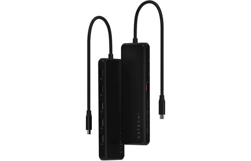 Satechi 13-in-1 USB-C Triple Display 4K HDMI Multiport Adapter PD 100W - Black