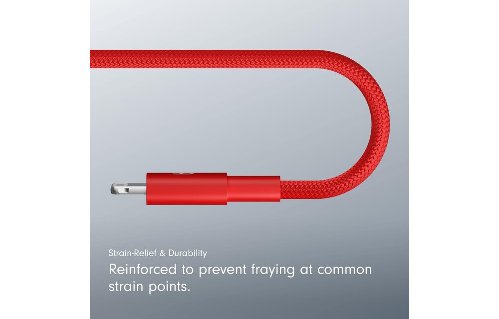 Beats USB-C to Lightning Woven Cable 1.5 m / 5 ft – Rapid Red
