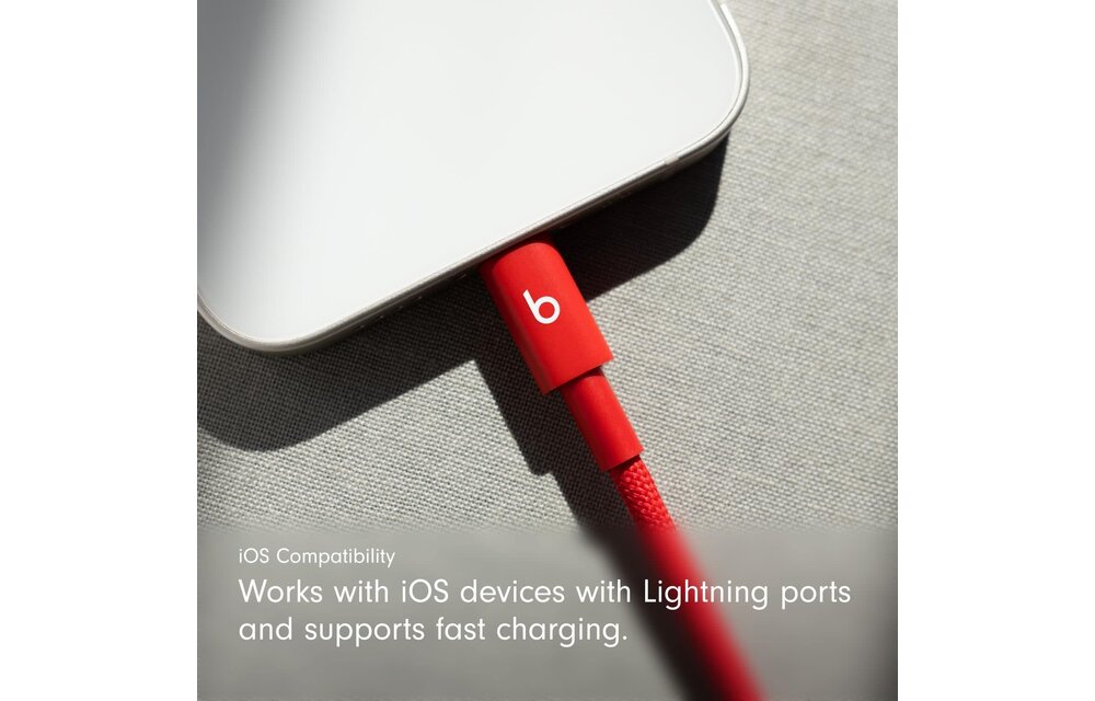 Beats USB-C to Lightning Woven Cable 1.5 m / 5 ft – Rapid Red