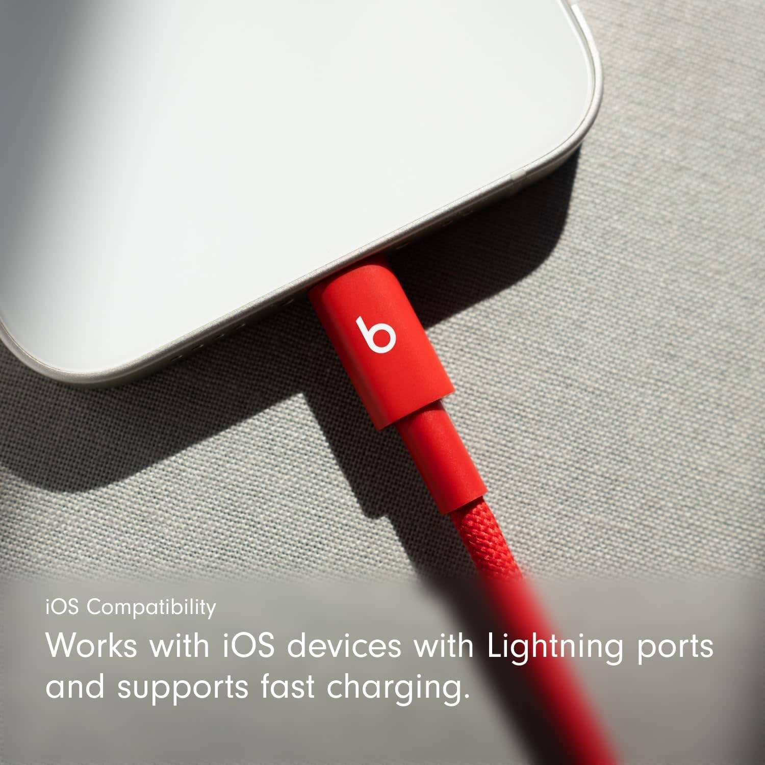 Beats USB-C to Lightning Woven Cable 1.5 m / 5 ft – Rapid Red