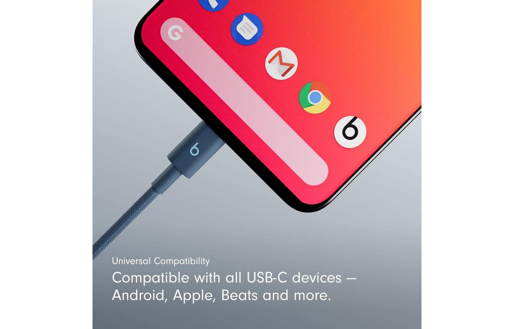 Beats USB-C to USB-C Woven Cable 1.5 m / 5 ft – Nitro Navy