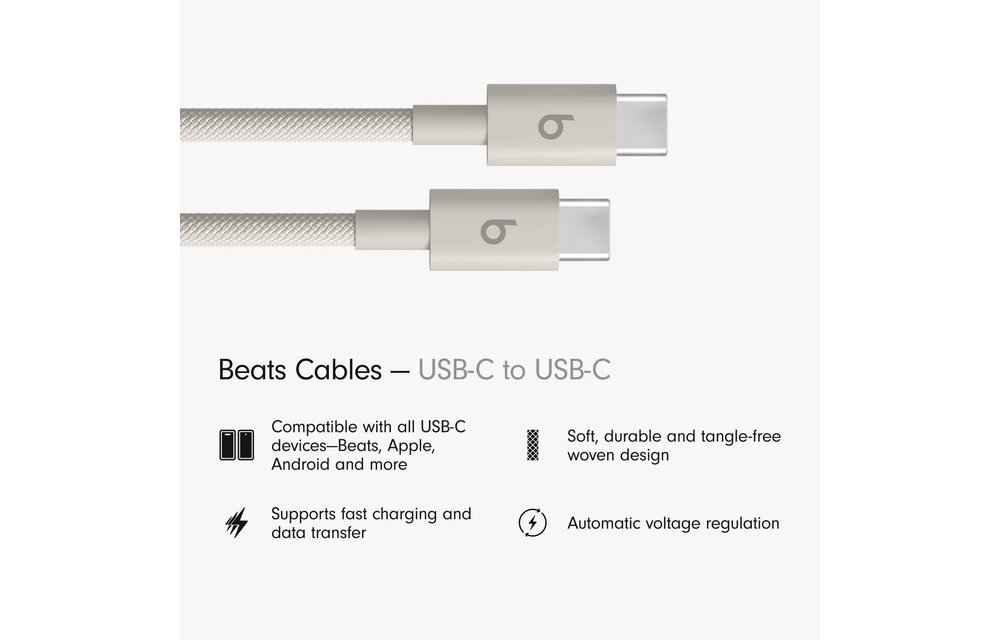 Beats USB-C to USB-C Woven Cable 1.5 m / 5 ft – Surge Stone