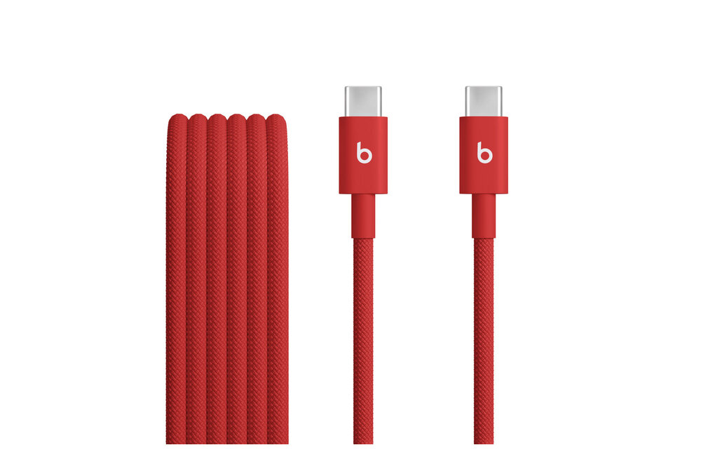Beats USB-C to USB-C Woven Cable 1.5 m / 5 ft – Rapid Red