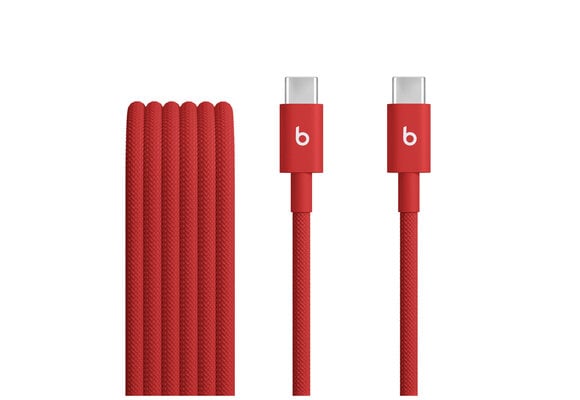 Beats USB-C to USB-C Woven Cable 1.5 m / 5 ft – Rapid Red