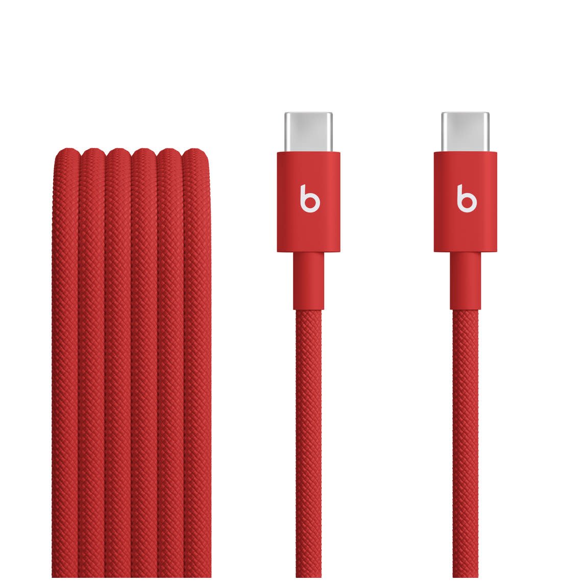 Beats USB-C to USB-C Woven Cable 1.5 m / 5 ft – Rapid Red