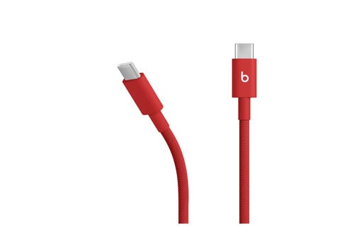 Beats USB-C to USB-C Woven Cable 1.5 m / 5 ft – Rapid Red