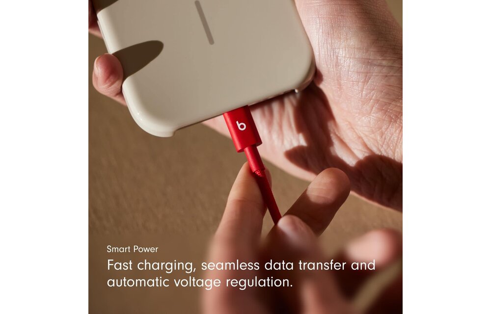 Beats USB-C to USB-C Woven Cable 1.5 m / 5 ft – Rapid Red