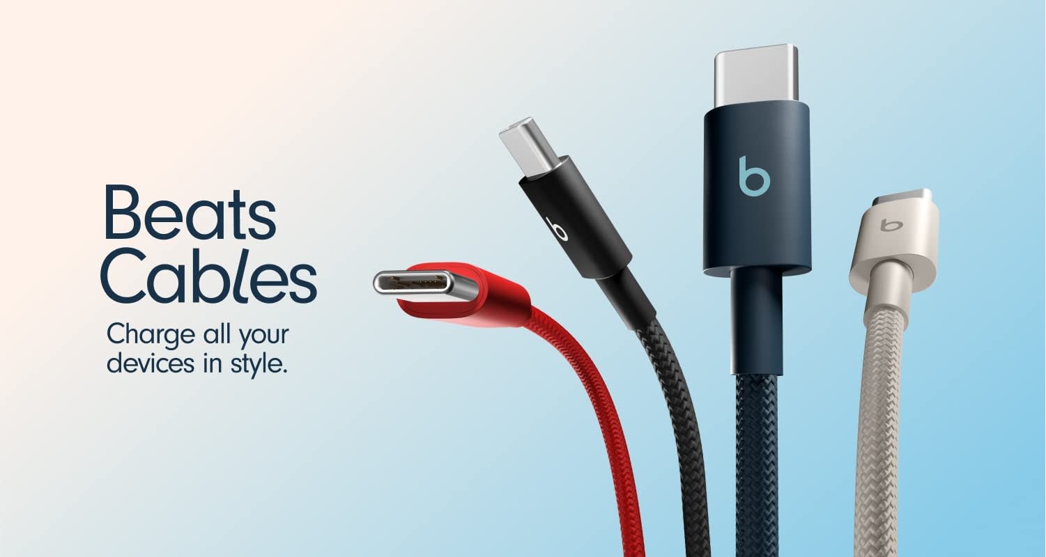 Beats USB-C to Lightning Woven Cable 1.5 m / 5 ft – Rapid Red