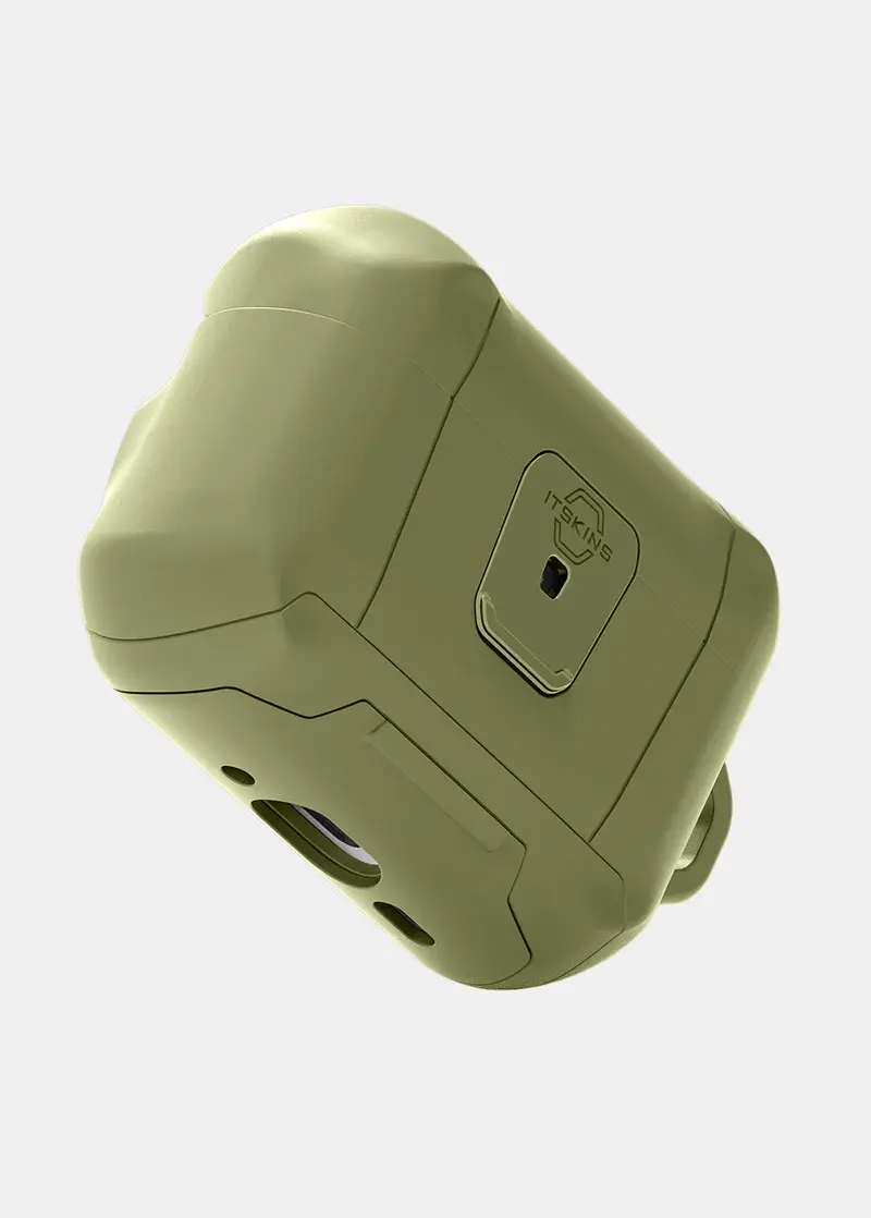 ITSKINS Hybrid Stand Pro With Lock Case for AirPods Pro 3  - Olive Green