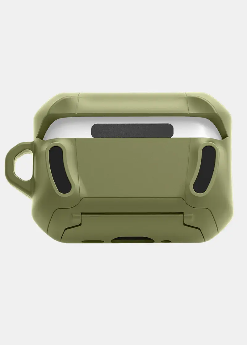 ITSKINS Hybrid Stand Pro With Lock Case for AirPods Pro 3  - Olive Green